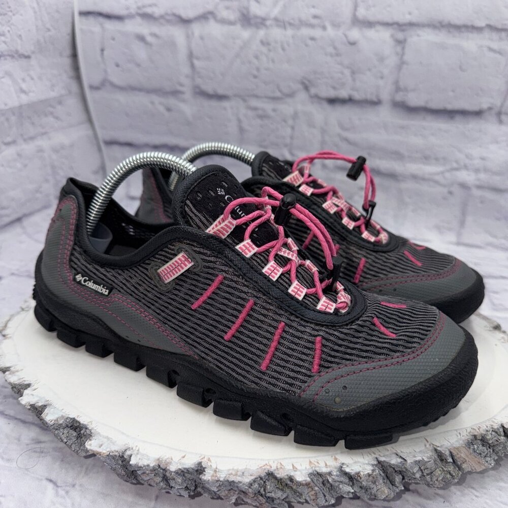 COLUMBIA Cruzado Women's Mesh Water Hiking Shoes Sneakers Size 7 Gray Pink - Picture 4 of 13